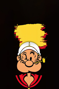 Popeye 4k (320x568) Resolution Wallpaper