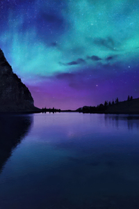 Prismatic Northern Lights (1080x2400) Resolution Wallpaper