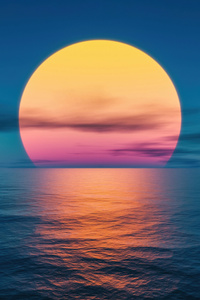 Sunset Ocean Lake 5k (640x1136) Resolution Wallpaper