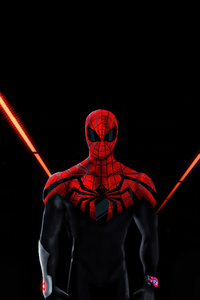 Spiderman Red Assassin (640x1136) Resolution Wallpaper