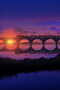 Train To Home (1080x2160) Resolution Wallpaper