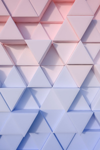 Triangle Pastel 3d 4k (360x640) Resolution Wallpaper