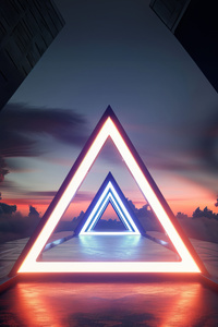 Triangle Portal (360x640) Resolution Wallpaper