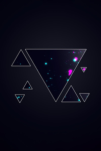 Triangle Splatter 4k (360x640) Resolution Wallpaper