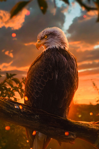 Wild Bald Eagle 4k (360x640) Resolution Wallpaper