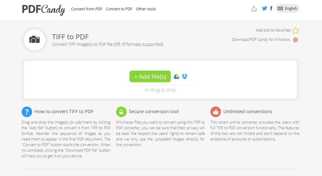 pdfcandy tiff to pdf converter