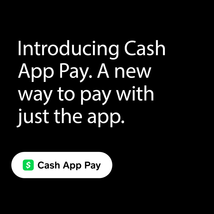 Introducing Cash App Pay. A new way to pay with just the app.