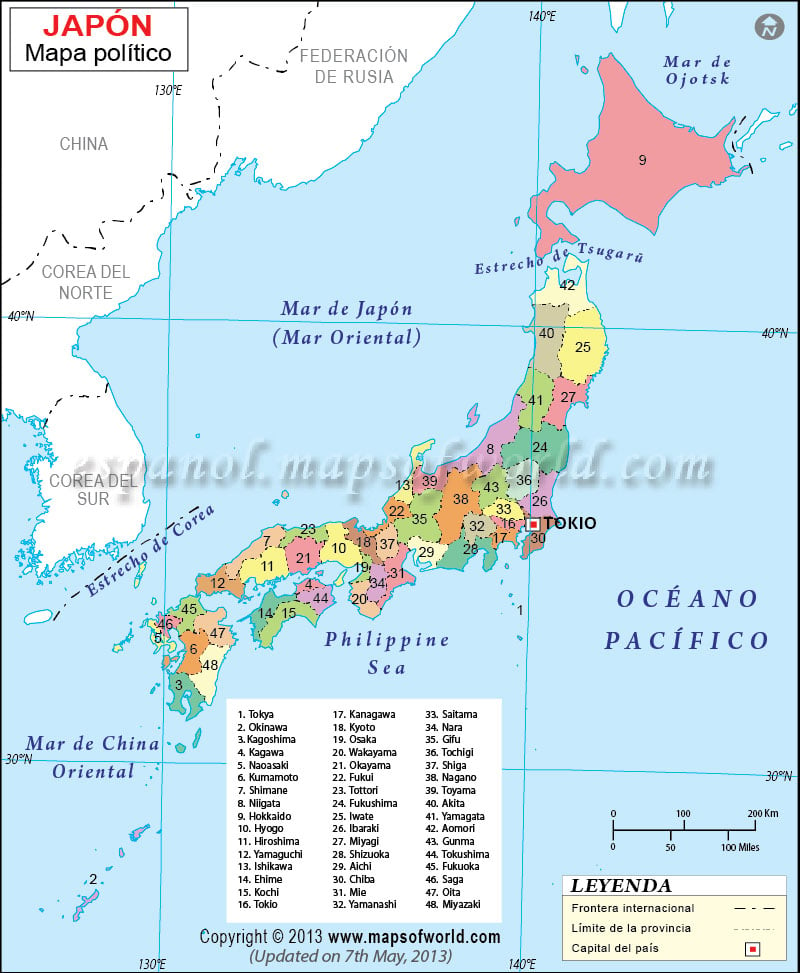 Mapa de Japon