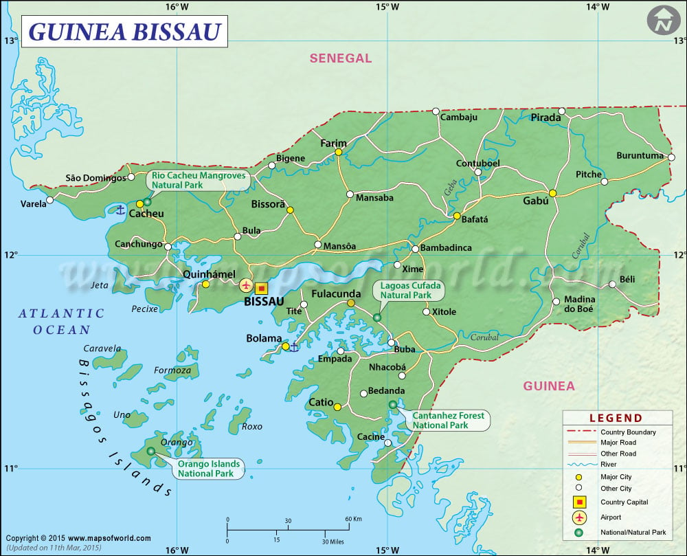 Guinea Bissau Map