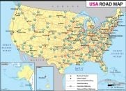 Road Map of USA