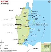 Belize Road Map