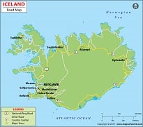 Iceland Road Map