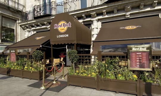 Hard Rock Cafe London priority seating with meal