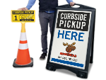 Curbside Pickup Signs