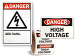 High Voltage Labels