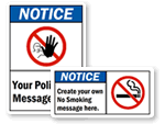 Custom Notice Signs