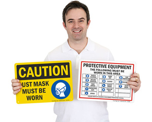 Dust Mask Signs