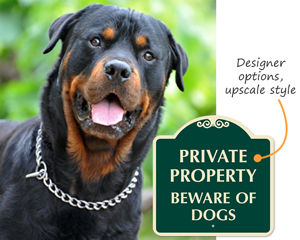 Designer Beware of Dog Signs