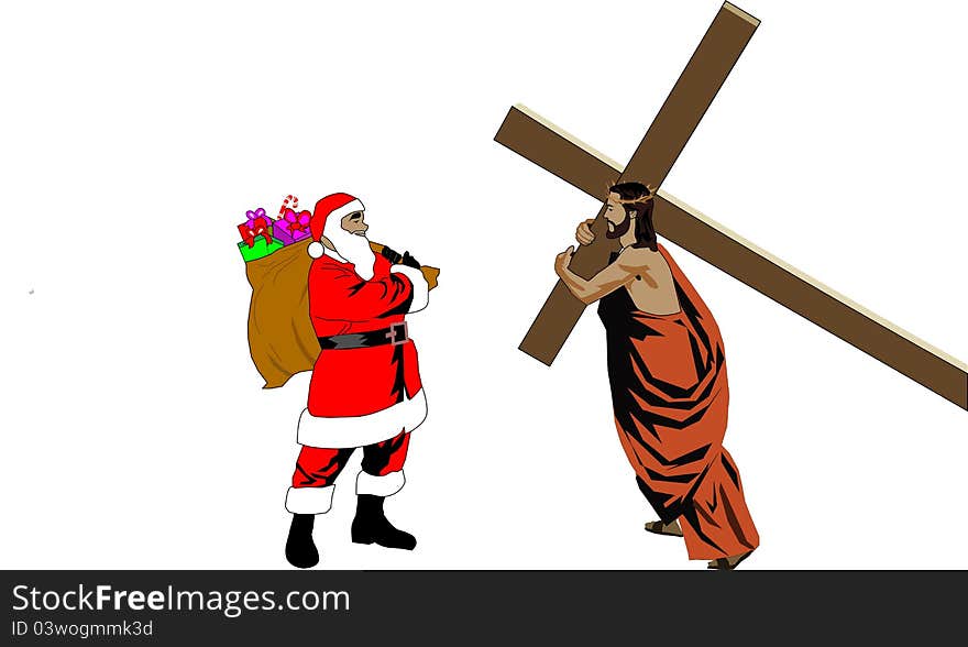 Who is Christmas simbol? Jesus or Santa?. Who is Christmas simbol? Jesus or Santa?