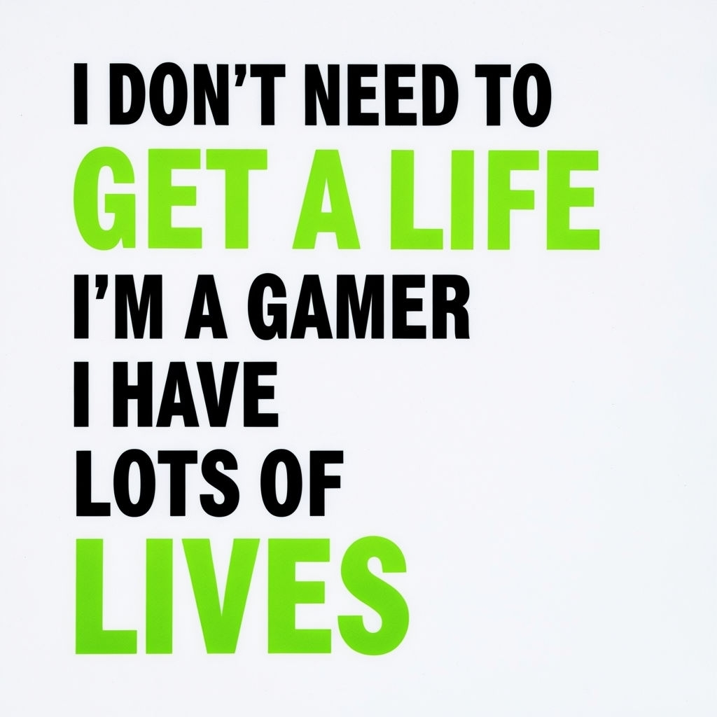 Humorous Gamer Quote in Black and Lime Green Mug