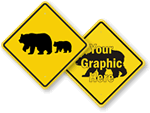 Bear Crossing Signs