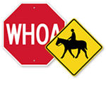 Horse Crossing Signs