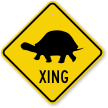 Turtle Xing With Symbol Crossing Sign