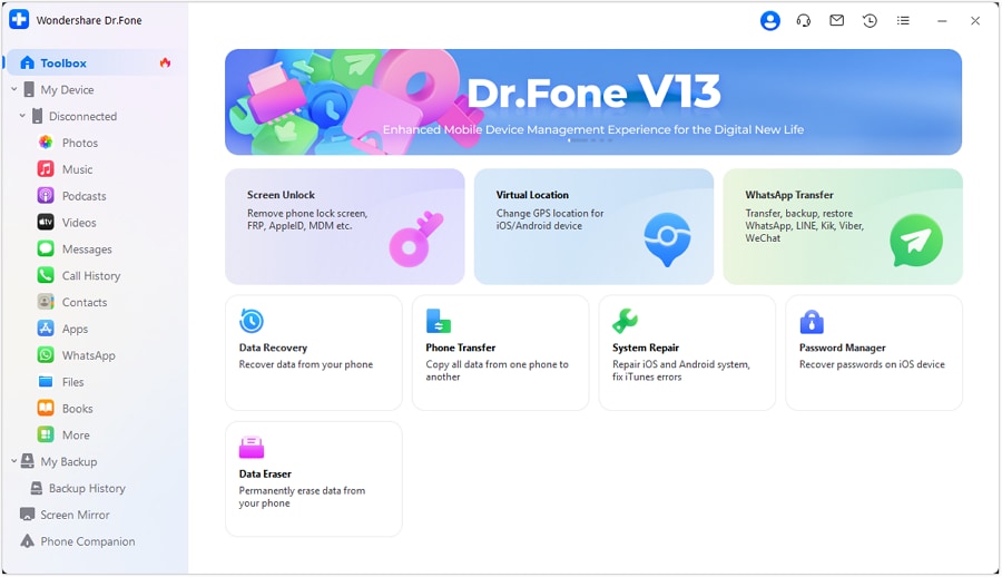 drfone homepage