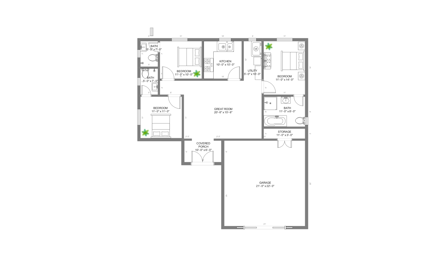 1500 floor plan on edrawmax