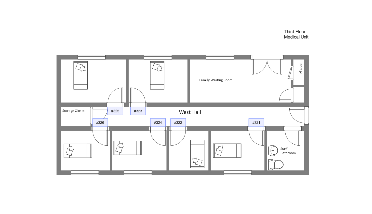 Floor Plan for hospital