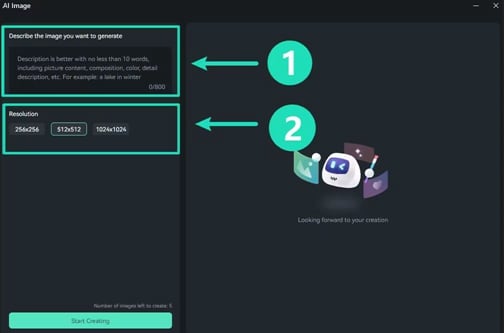 filmora ai image step 2