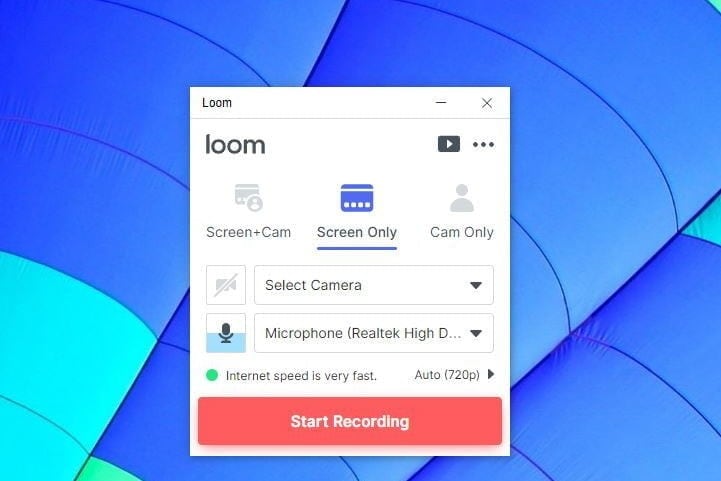 launch loom recorder