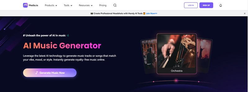 media.io ai music generator