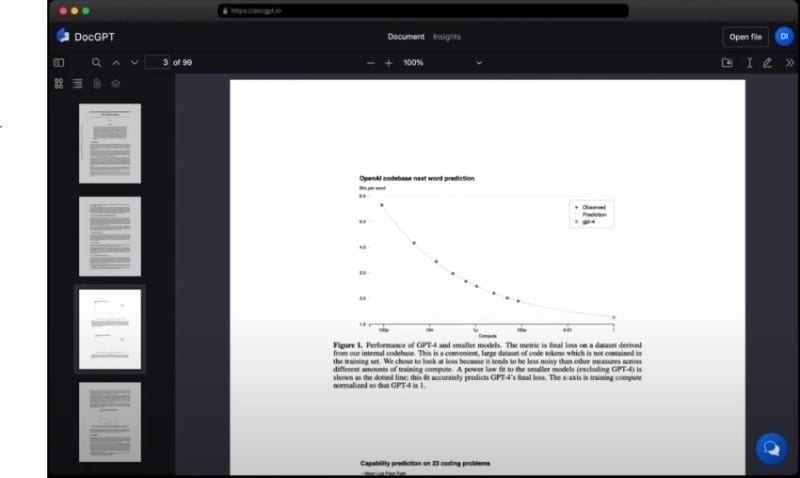 docgpt user interface