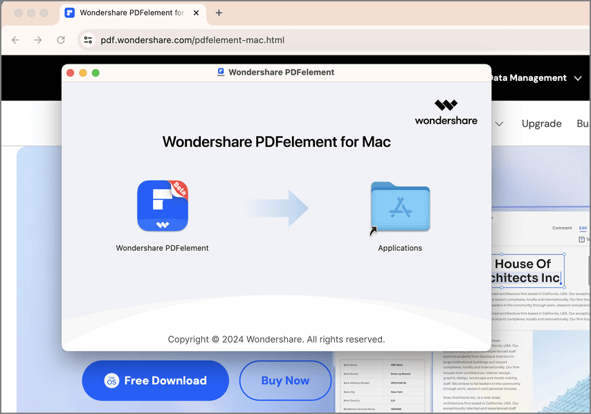 download and install PDFelement on Mac