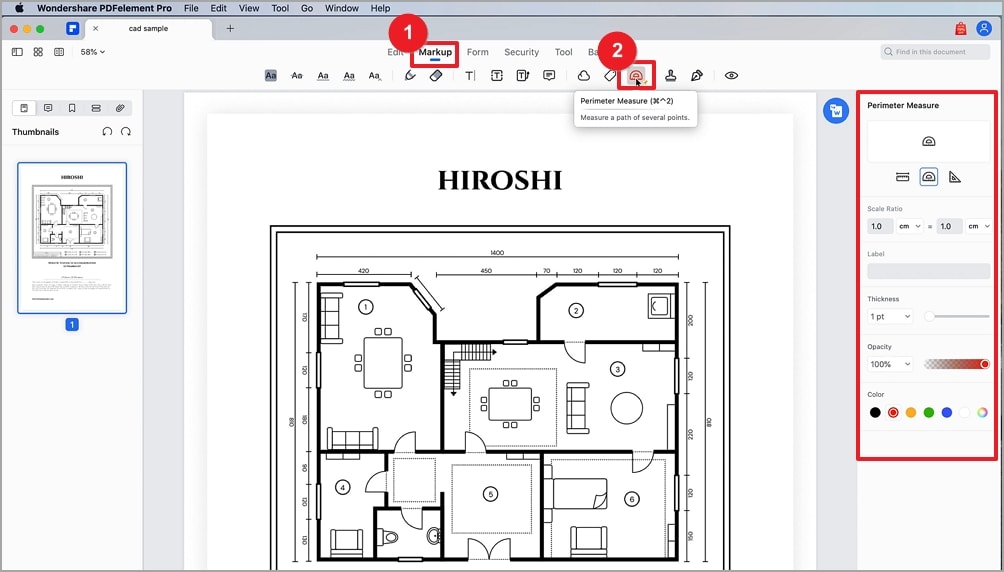 pdf measuring