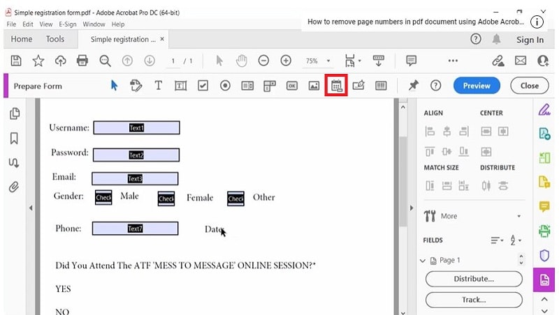 adobe date field