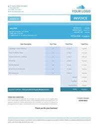 construction invoice template