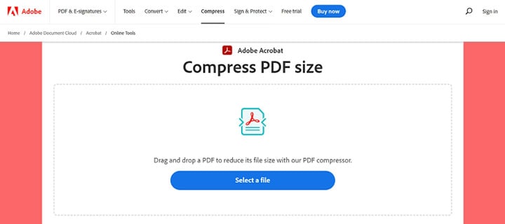 select a pdf file