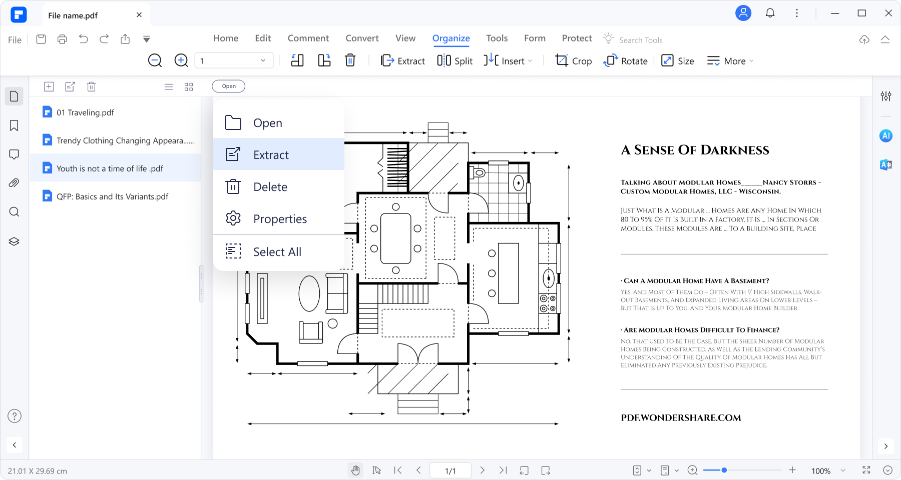 extract pdf files