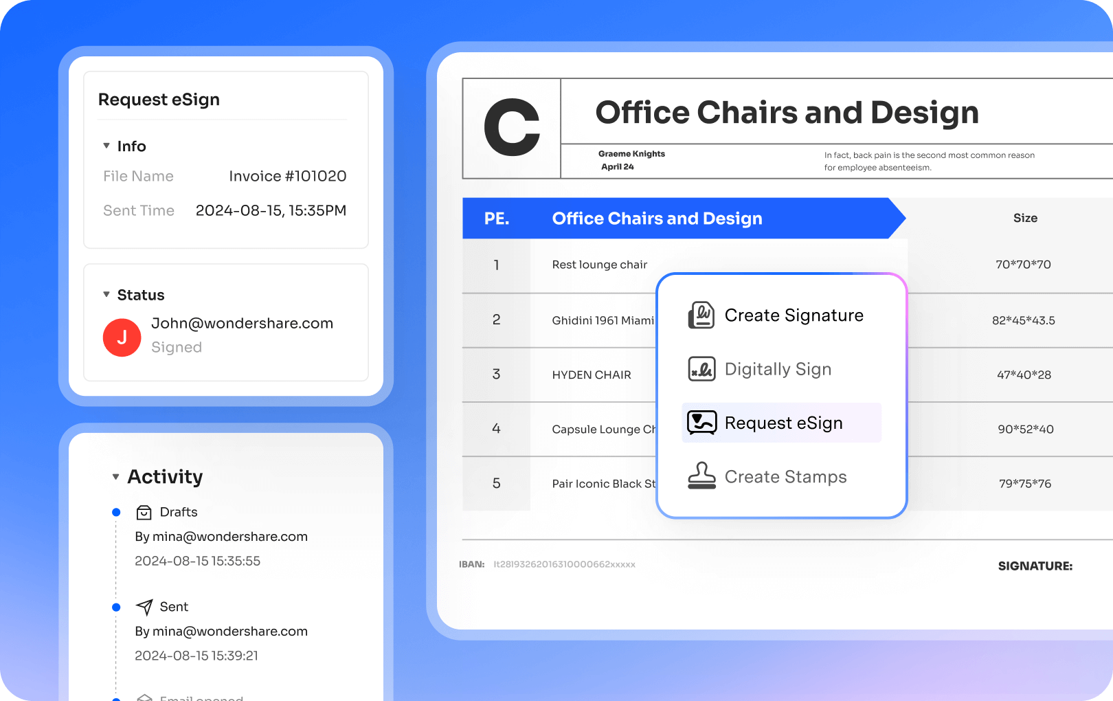 Create signature for pdf