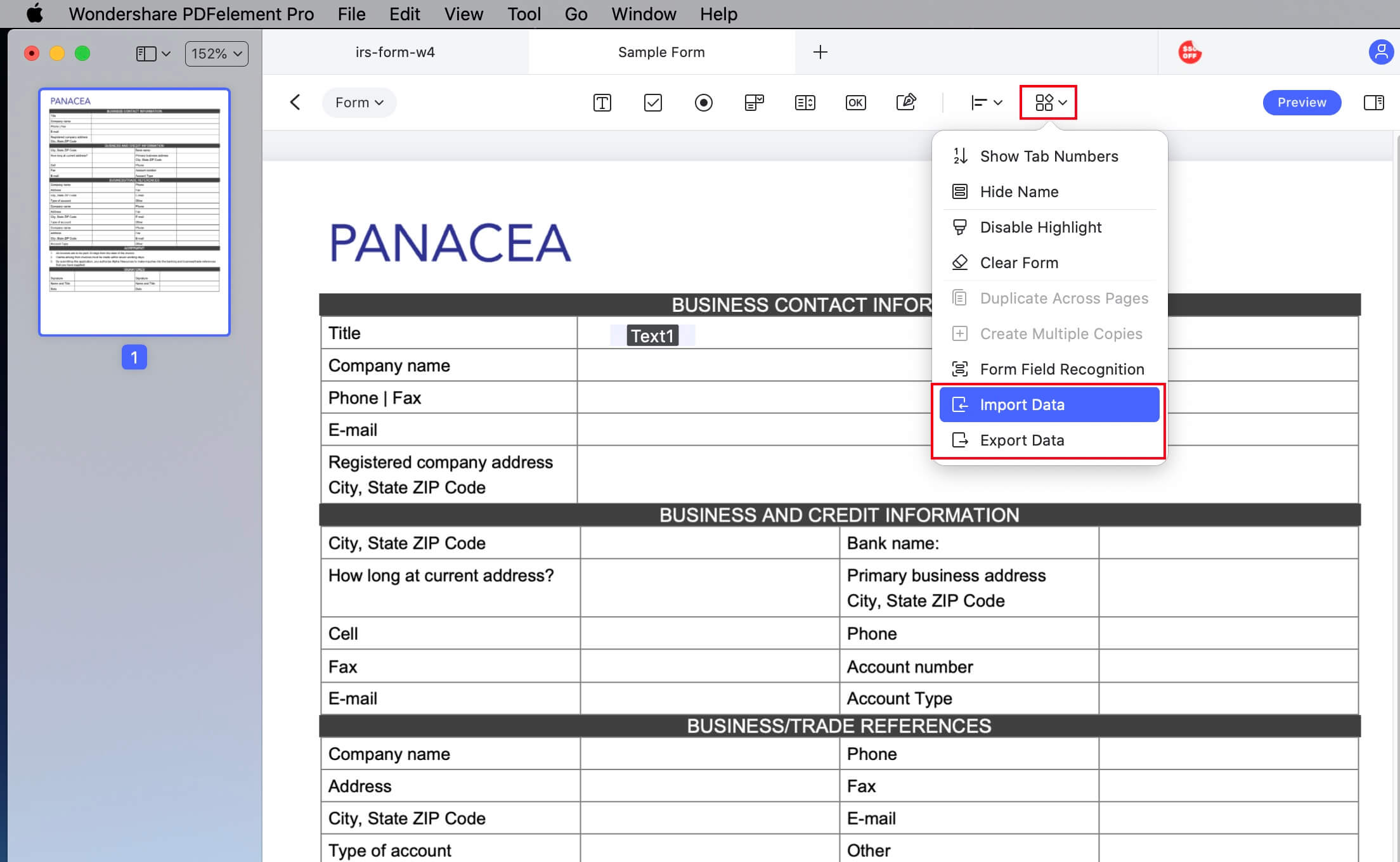 edit pdf form