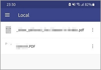 send pdf via text android locate file