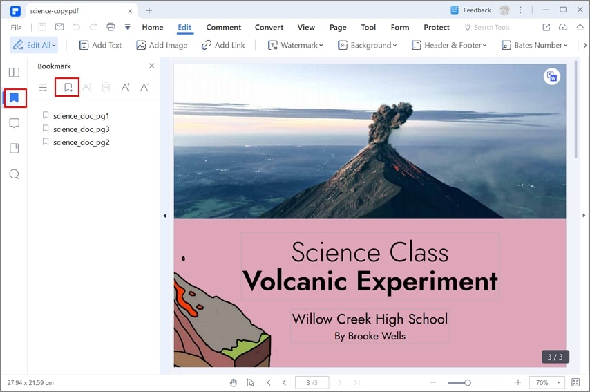 add bookmark pdf
