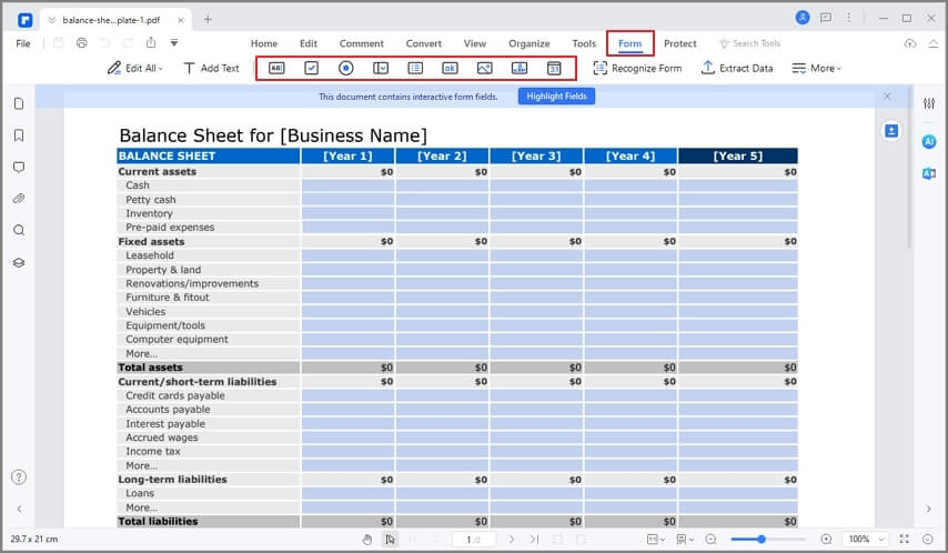 editable pdf forms