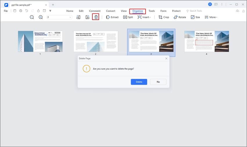 make a pdf smaller by pages editing