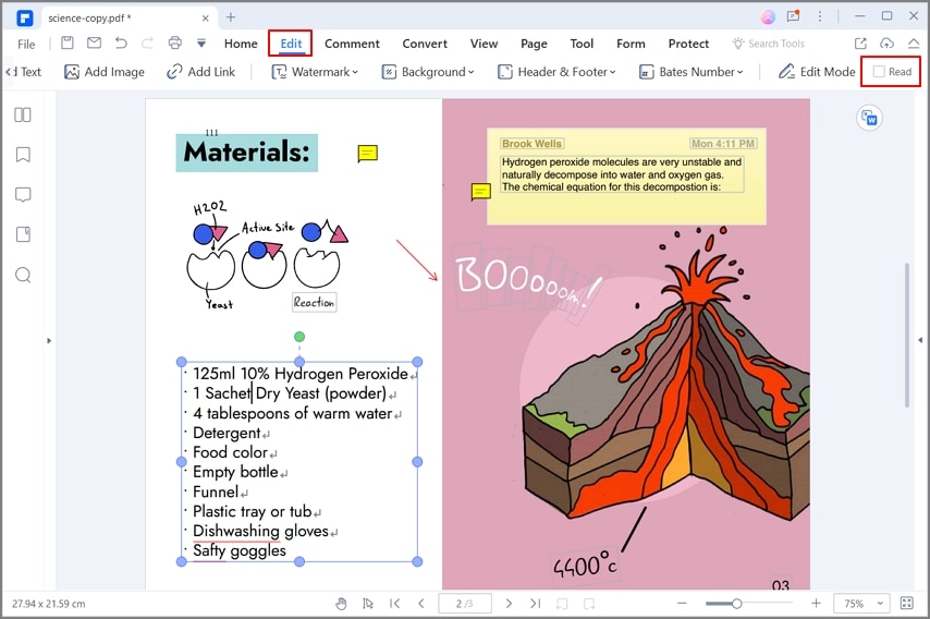 edit pdf file on pdfelement