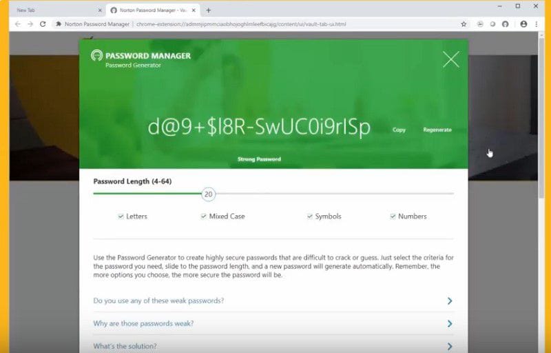 norton password generator