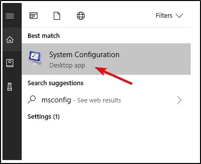 akses aplikasi system configuration