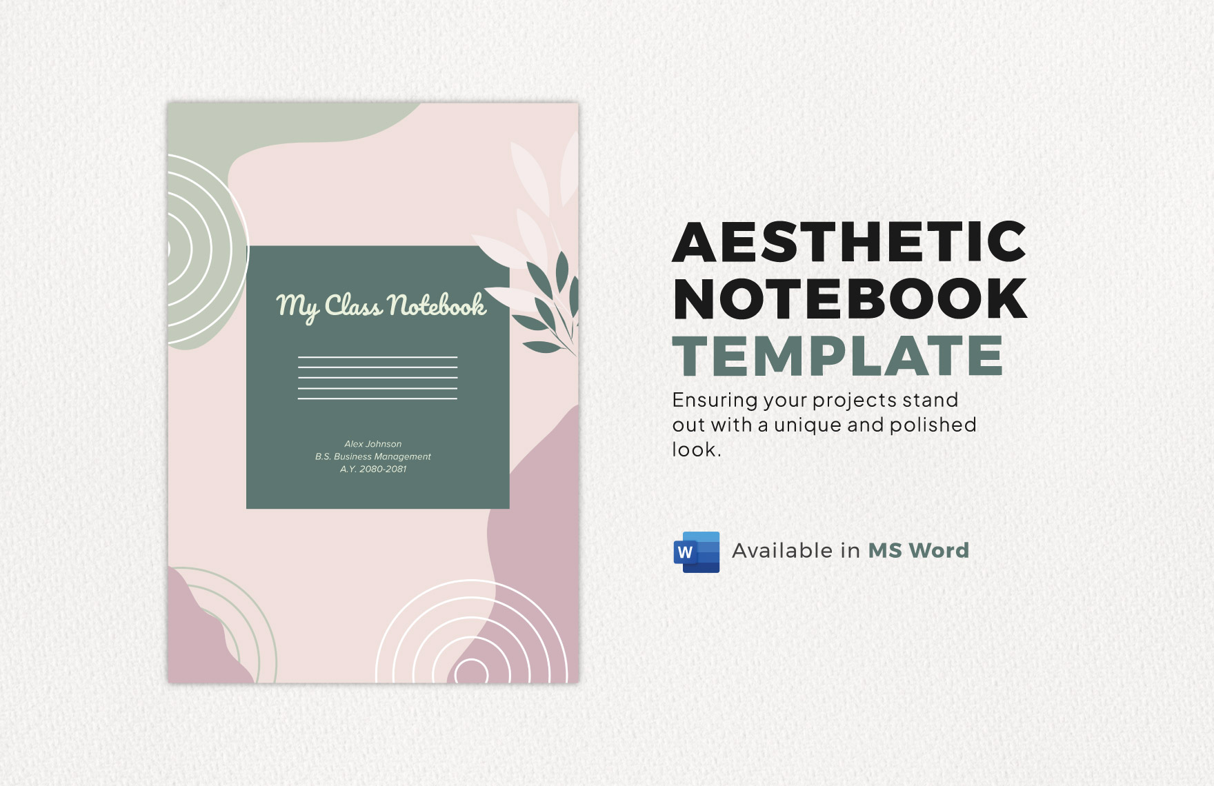 Aesthetic Notebook Template in Word - Download | Template.net